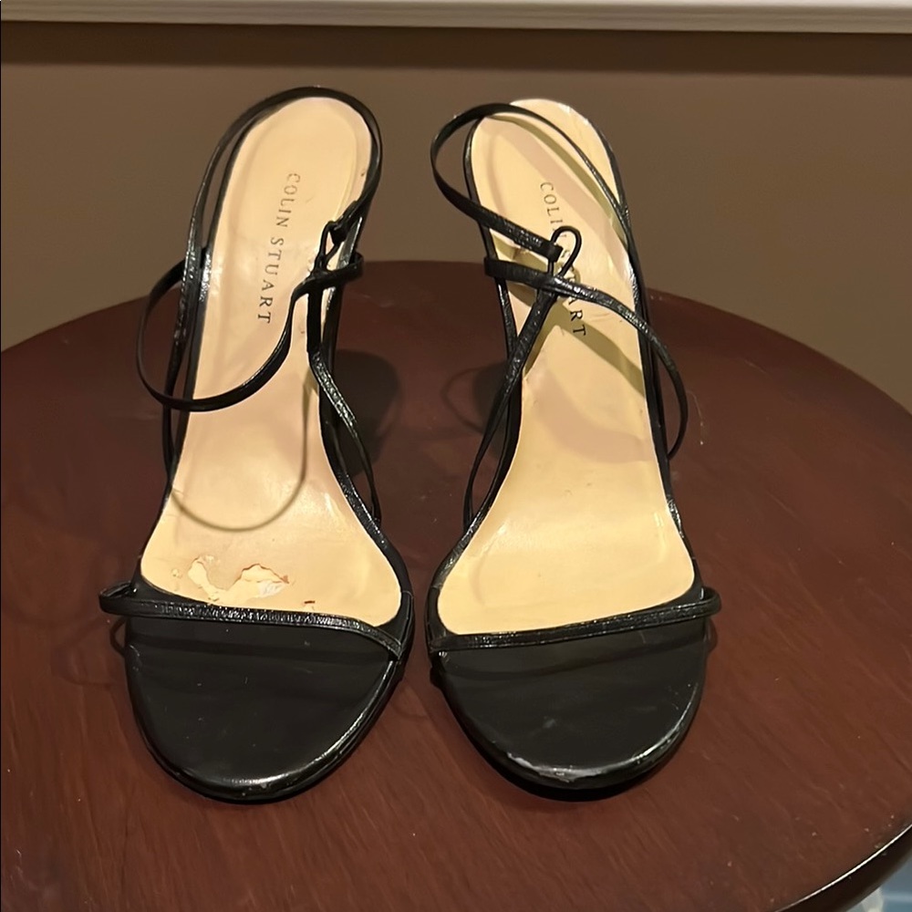 Colin Stuart Black High Heel Strappy Sandals
